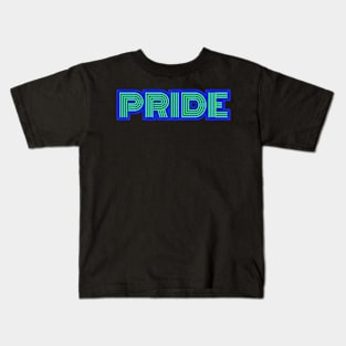 PRIDE (Neon retro style) Kids T-Shirt